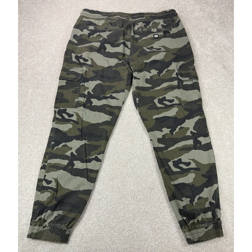 Ecko Unltd. Pants Men's XL Green Military Camo Jogger Gorpcore Streetwear Cargo